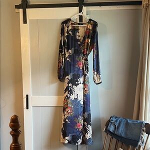 Lulu's Multicolor Floral Long Sleeve Dress